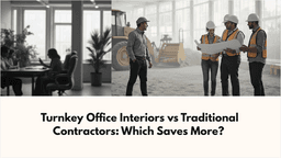 Turnkey Office Interiors vs Traditional Contractors: Which Saves More?
