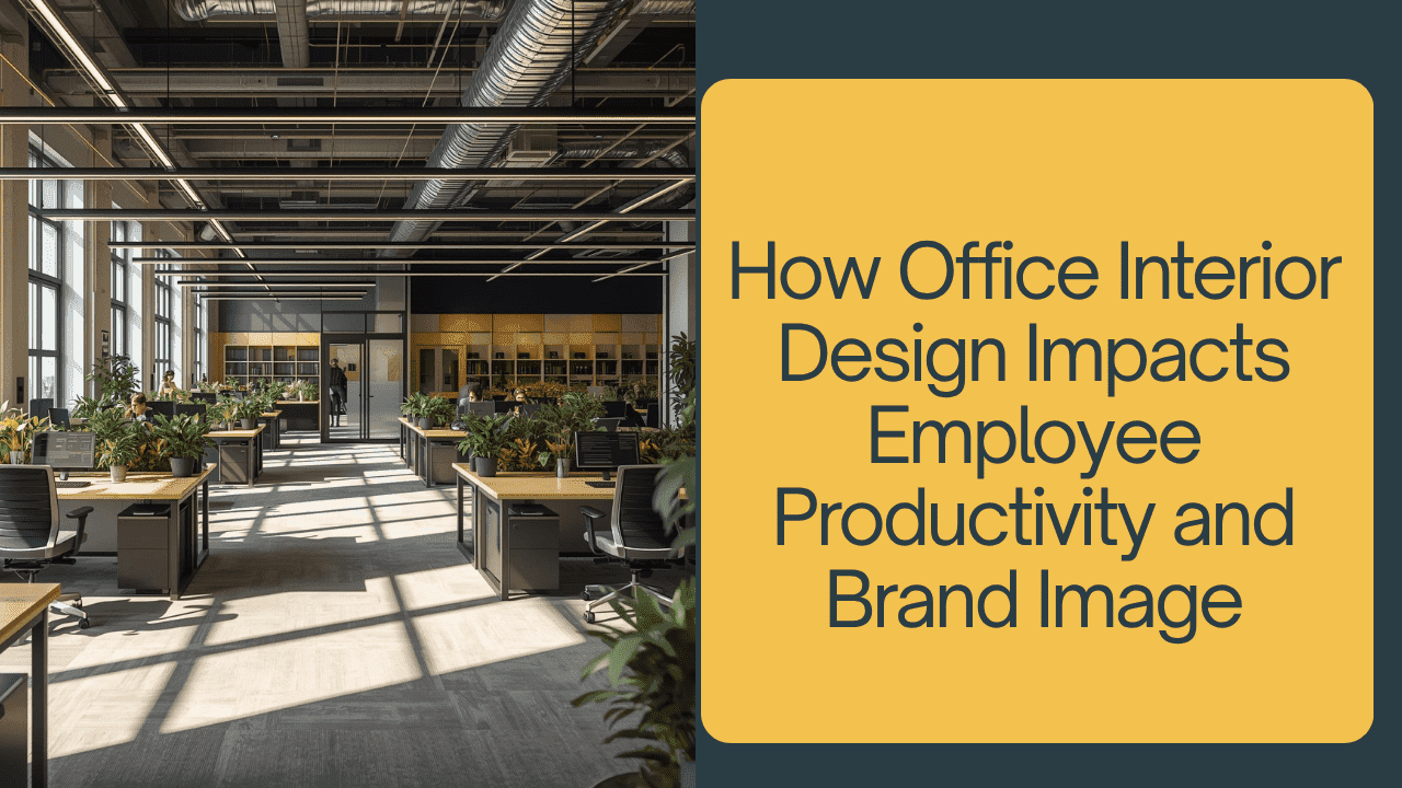 How Office Interior Design Impacts Employee Productivity and Brand Image