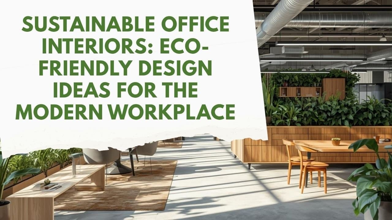 Sustainable Office Interiors: Eco-Friendly Design Ideas for the Modern Workplace